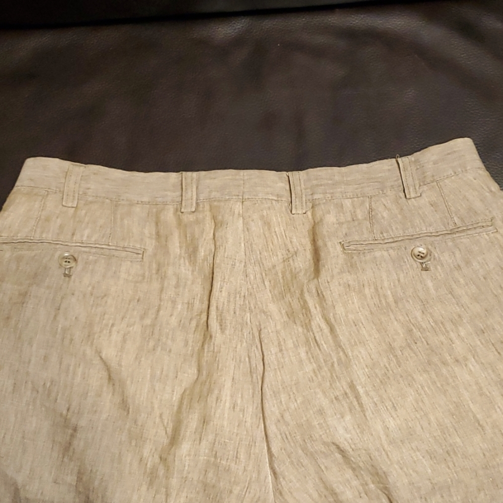 Hiltl Classic Fit Linen Slacks 36x32 - Picture 4 of 6